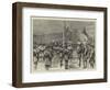 The Royal Review of Scottish Volunteers at Edinburgh, at the Saluting Point-Godefroy Durand-Framed Giclee Print