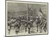 The Royal Review of Scottish Volunteers at Edinburgh, at the Saluting Point-Godefroy Durand-Mounted Giclee Print