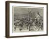 The Royal Review of Scottish Volunteers at Edinburgh, at the Saluting Point-Godefroy Durand-Framed Giclee Print