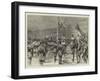 The Royal Review of Scottish Volunteers at Edinburgh, at the Saluting Point-Godefroy Durand-Framed Giclee Print