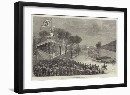 The Royal Review of Scottish Volunteers at Edinburgh, the Grand Stand-null-Framed Giclee Print