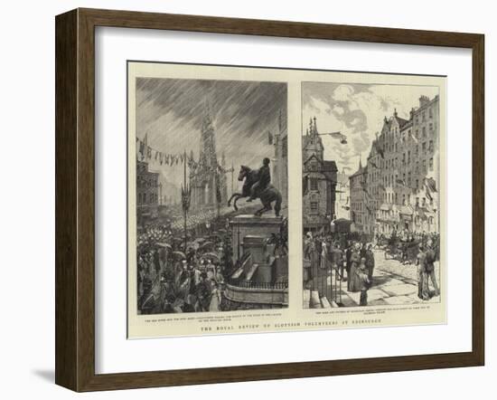 The Royal Review of Scottish Volunteers at Edinburgh-Charles Joseph Staniland-Framed Giclee Print