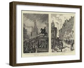 The Royal Review of Scottish Volunteers at Edinburgh-Charles Joseph Staniland-Framed Giclee Print