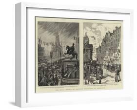 The Royal Review of Scottish Volunteers at Edinburgh-Charles Joseph Staniland-Framed Giclee Print