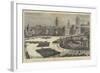 The Royal Review of the Troops from Egypt, Bird'S-Eye View of the Scene-null-Framed Giclee Print