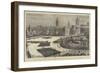 The Royal Review of the Troops from Egypt, Bird'S-Eye View of the Scene-null-Framed Giclee Print