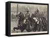 The Royal Review of Troops from Egypt, the Life Guards Passing the Queen-George L. Seymour-Framed Stretched Canvas