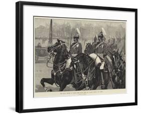 The Royal Review of Troops from Egypt, the Life Guards Passing the Queen-George L. Seymour-Framed Giclee Print