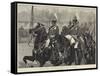 The Royal Review of Troops from Egypt, the Life Guards Passing the Queen-George L. Seymour-Framed Stretched Canvas