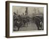 The Royal Review, the Brigade of Guards Marching Past the Queen-William Heysham Overend-Framed Giclee Print