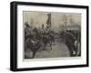 The Royal Review, the Brigade of Guards Marching Past the Queen-William Heysham Overend-Framed Giclee Print