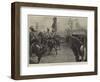 The Royal Review, the Brigade of Guards Marching Past the Queen-William Heysham Overend-Framed Giclee Print