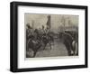 The Royal Review, the Brigade of Guards Marching Past the Queen-William Heysham Overend-Framed Giclee Print