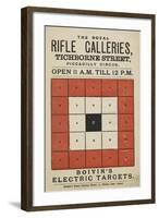 The Royal Rifle Galleries, Tichborne Street Boivin's Electric Targets-null-Framed Giclee Print