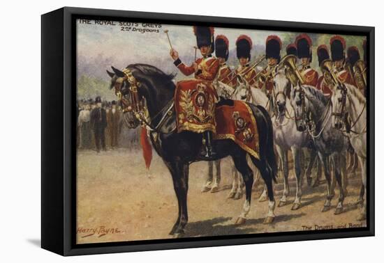 The Royal Scots Greys-Henry Payne-Framed Stretched Canvas