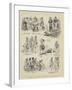 The Royal Silver Wedding at Brussels, Character Sketches-null-Framed Giclee Print