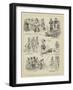 The Royal Silver Wedding at Brussels, Character Sketches-null-Framed Giclee Print