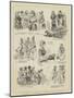 The Royal Silver Wedding at Brussels, Character Sketches-null-Mounted Giclee Print