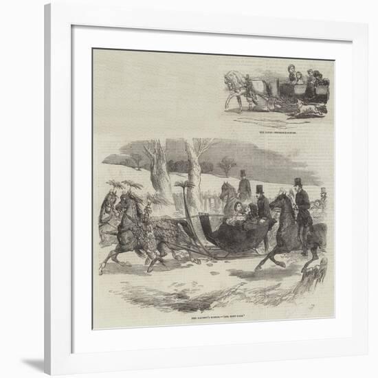 The Royal Sledge-null-Framed Giclee Print