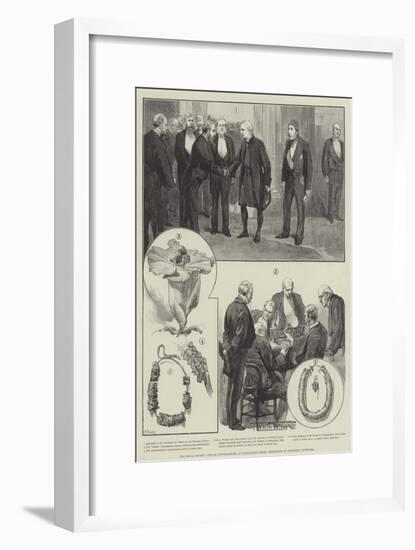 The Royal Society Annual Conversazione at Burlington House, Exhibition of Scientific Novelties-Thomas Walter Wilson-Framed Giclee Print