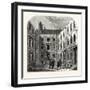 The Royal Society's House in Crane Court London-null-Framed Giclee Print