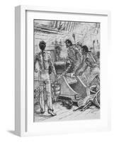 'The 'Royal Sovereigns' Stuck To Their Guns, and Fought Them Like Fiends', 1902-Paul Hardy-Framed Giclee Print