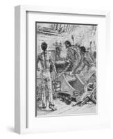 'The 'Royal Sovereigns' Stuck To Their Guns, and Fought Them Like Fiends', 1902-Paul Hardy-Framed Giclee Print