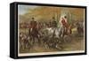 The Royal Stag Hounds, Hrh Prince of Wales and Lord Cork-George Bouverie Goddard-Framed Stretched Canvas