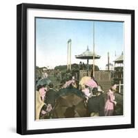 The Royal Stand at the Hermitage Race Tracks, Copenhagen, Denmark-Leon, Levy et Fils-Framed Premium Photographic Print