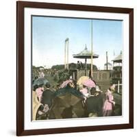 The Royal Stand at the Hermitage Race Tracks, Copenhagen, Denmark-Leon, Levy et Fils-Framed Photographic Print