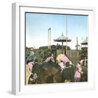 The Royal Stand at the Hermitage Race Tracks, Copenhagen, Denmark-Leon, Levy et Fils-Framed Photographic Print