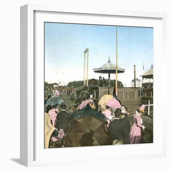 The Royal Stand at the Hermitage Race Tracks, Copenhagen, Denmark-Leon, Levy et Fils-Framed Photographic Print