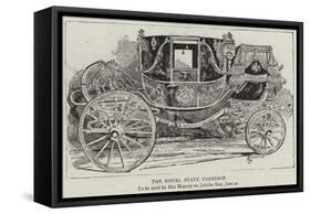 The Royal State Carriage-Alfred Chantrey Corbould-Framed Stretched Canvas