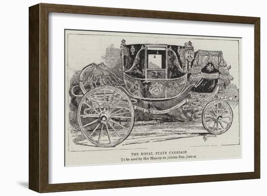 The Royal State Carriage-Alfred Chantrey Corbould-Framed Giclee Print