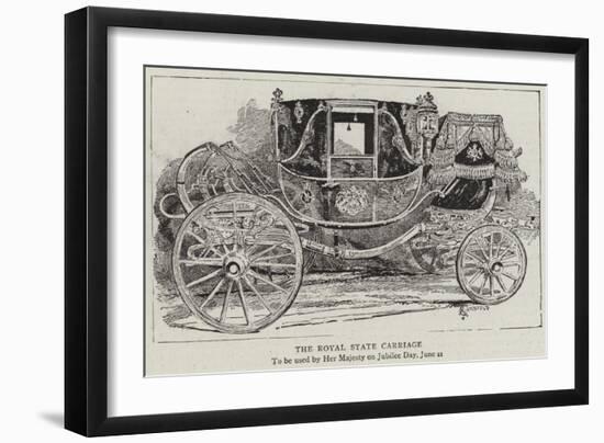 The Royal State Carriage-Alfred Chantrey Corbould-Framed Giclee Print