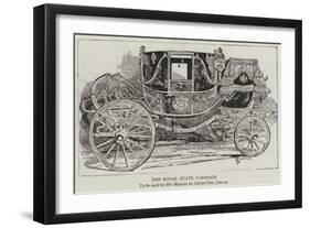 The Royal State Carriage-Alfred Chantrey Corbould-Framed Giclee Print