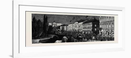 The Royal Swedish Marriage; Reception of the Crown Prince of Sweden and Norway and His Bride at Chr-null-Framed Giclee Print