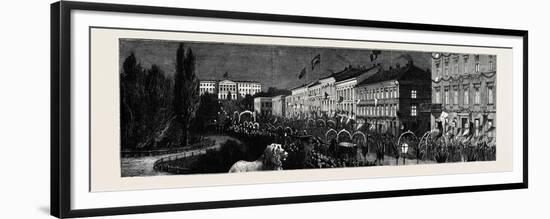 The Royal Swedish Marriage; Reception of the Crown Prince of Sweden and Norway and His Bride at Chr-null-Framed Premium Giclee Print