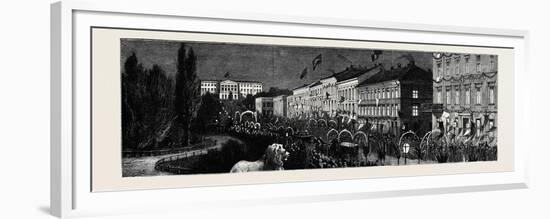 The Royal Swedish Marriage; Reception of the Crown Prince of Sweden and Norway and His Bride at Chr-null-Framed Premium Giclee Print