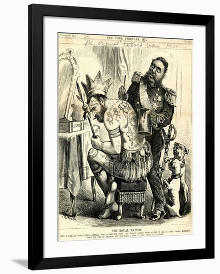 The Royal Tattoo, 1875-Joseph Keppler-Framed Giclee Print