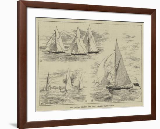 The Royal Thames and New Thames Yacht Clubs-Thomas Harrington Wilson-Framed Giclee Print