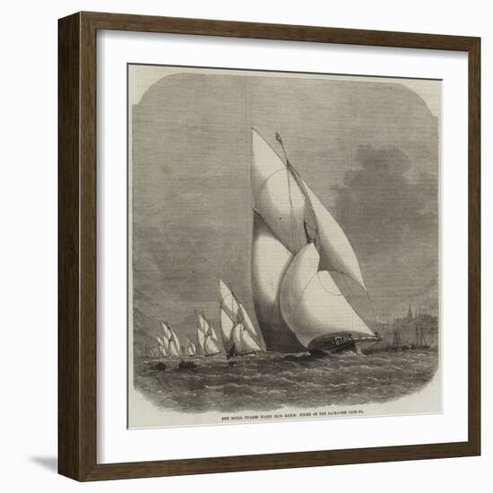 The Royal Thames Yacht Club Match, Finish of the Race-Edwin Weedon-Framed Giclee Print