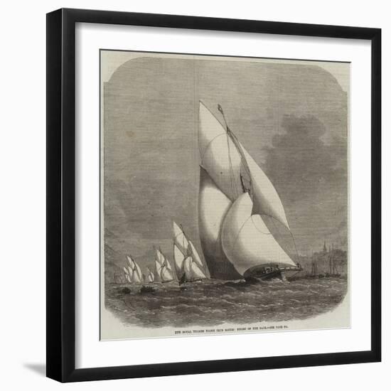 The Royal Thames Yacht Club Match, Finish of the Race-Edwin Weedon-Framed Giclee Print