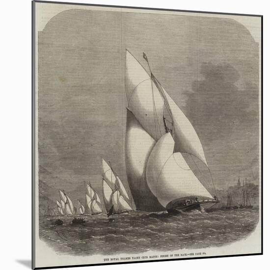 The Royal Thames Yacht Club Match, Finish of the Race-Edwin Weedon-Mounted Giclee Print