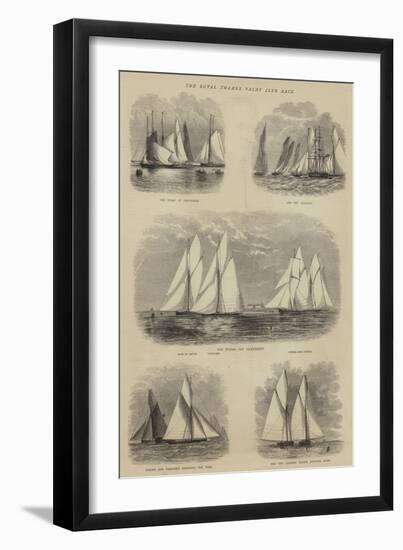 The Royal Thames Yacht Club Race-Walter William May-Framed Premium Giclee Print