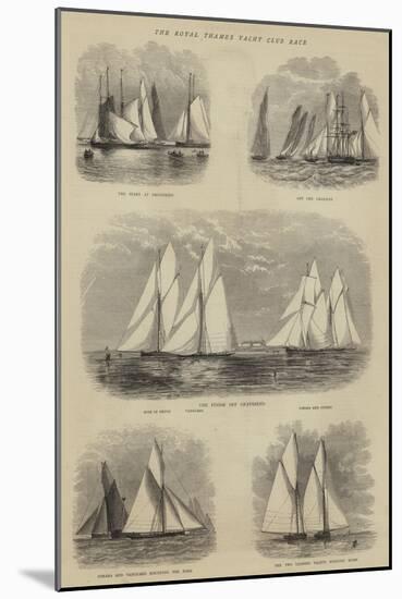 The Royal Thames Yacht Club Race-Walter William May-Mounted Giclee Print