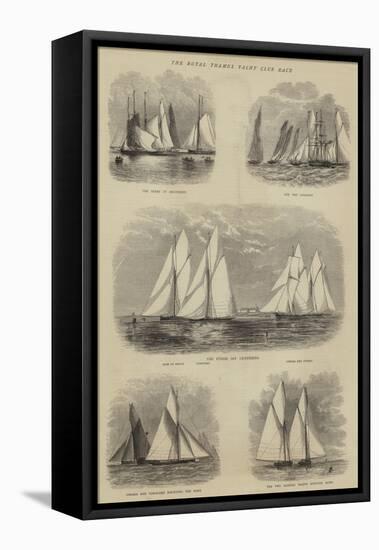 The Royal Thames Yacht Club Race-Walter William May-Framed Stretched Canvas