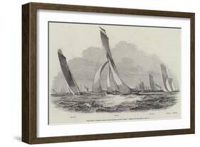 The Royal Thames Yacht Club, Sailing Match-null-Framed Giclee Print