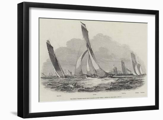 The Royal Thames Yacht Club, Sailing Match-null-Framed Giclee Print