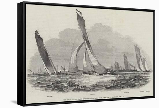 The Royal Thames Yacht Club, Sailing Match-null-Framed Stretched Canvas